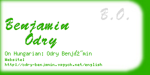 benjamin odry business card